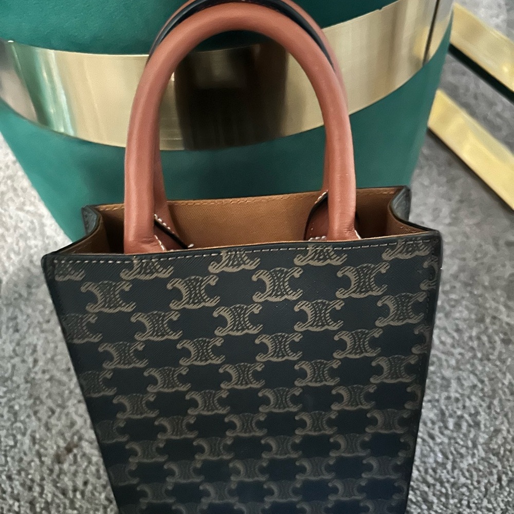 Designer Brown Patterned Tote Bag